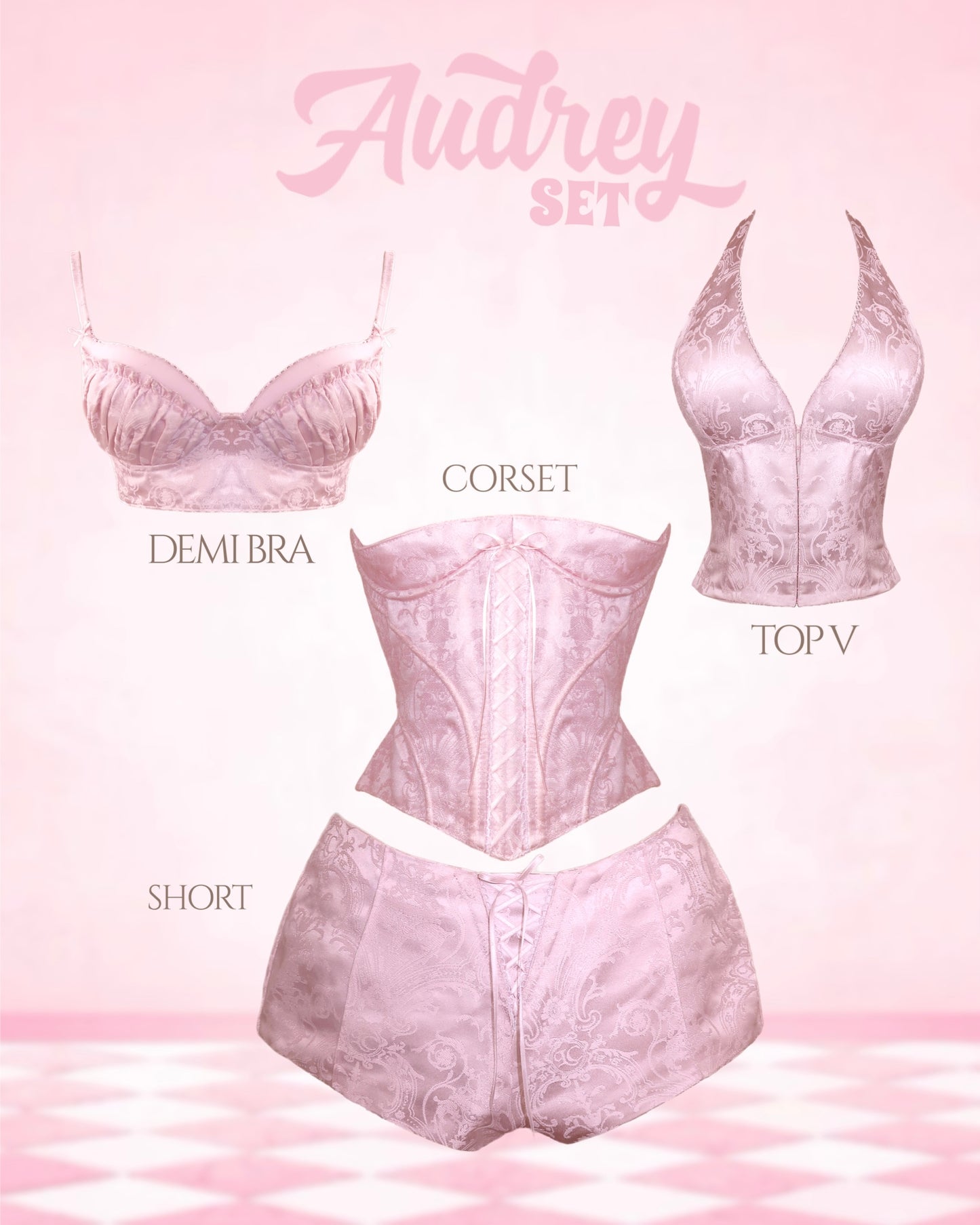 Audrey Set (top + corset + bottom)