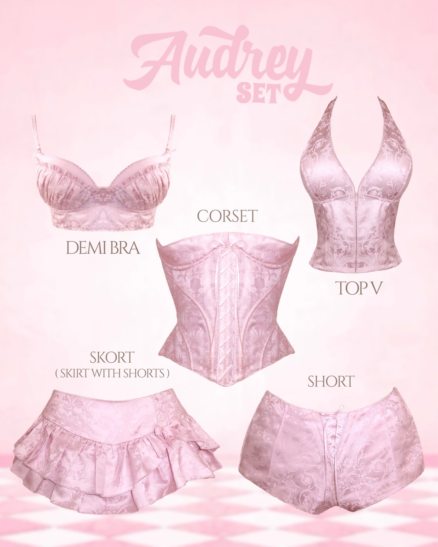 Audrey Set (top + corset + bottom)