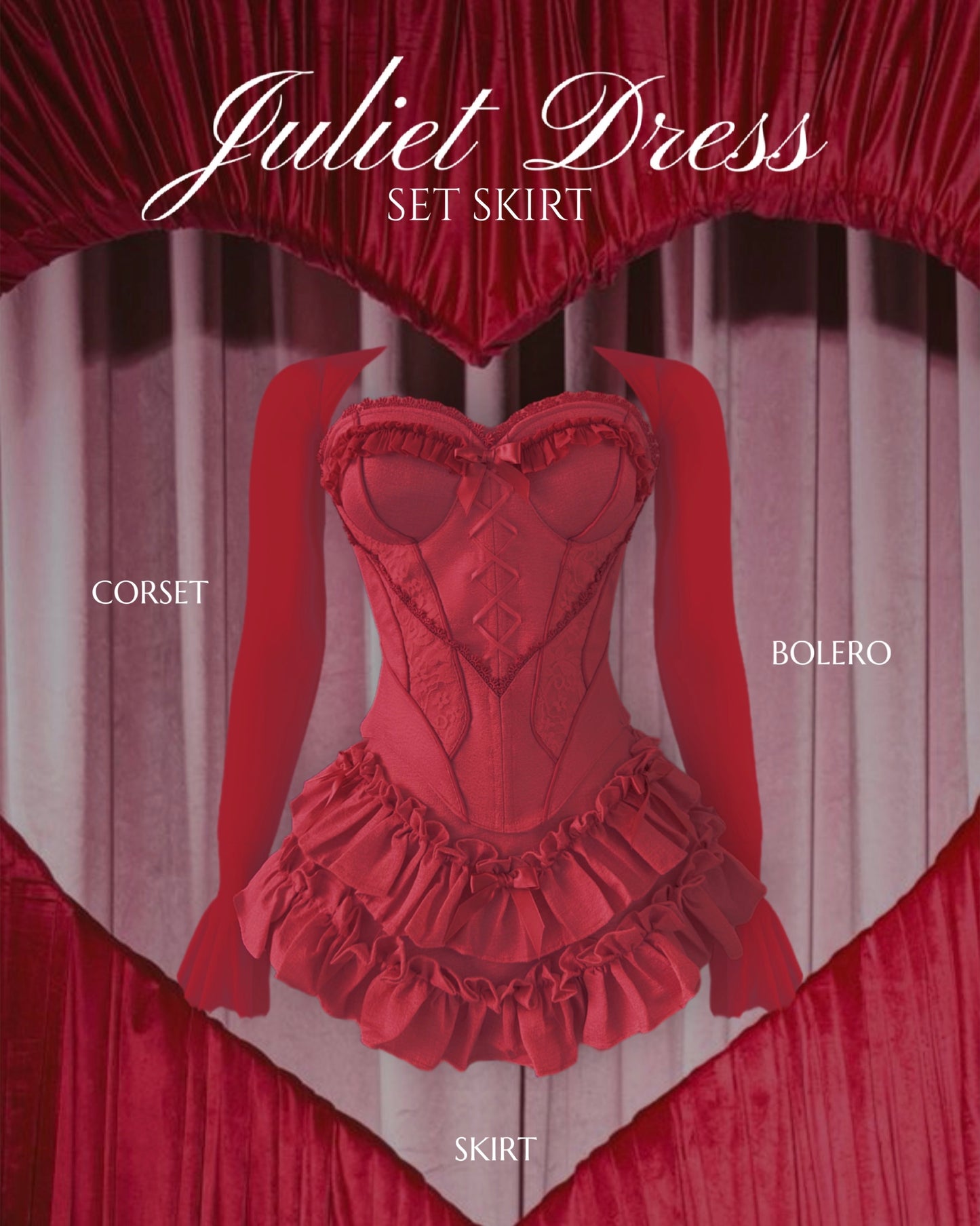 Juliet Dress (Corset + bolero + skirt)