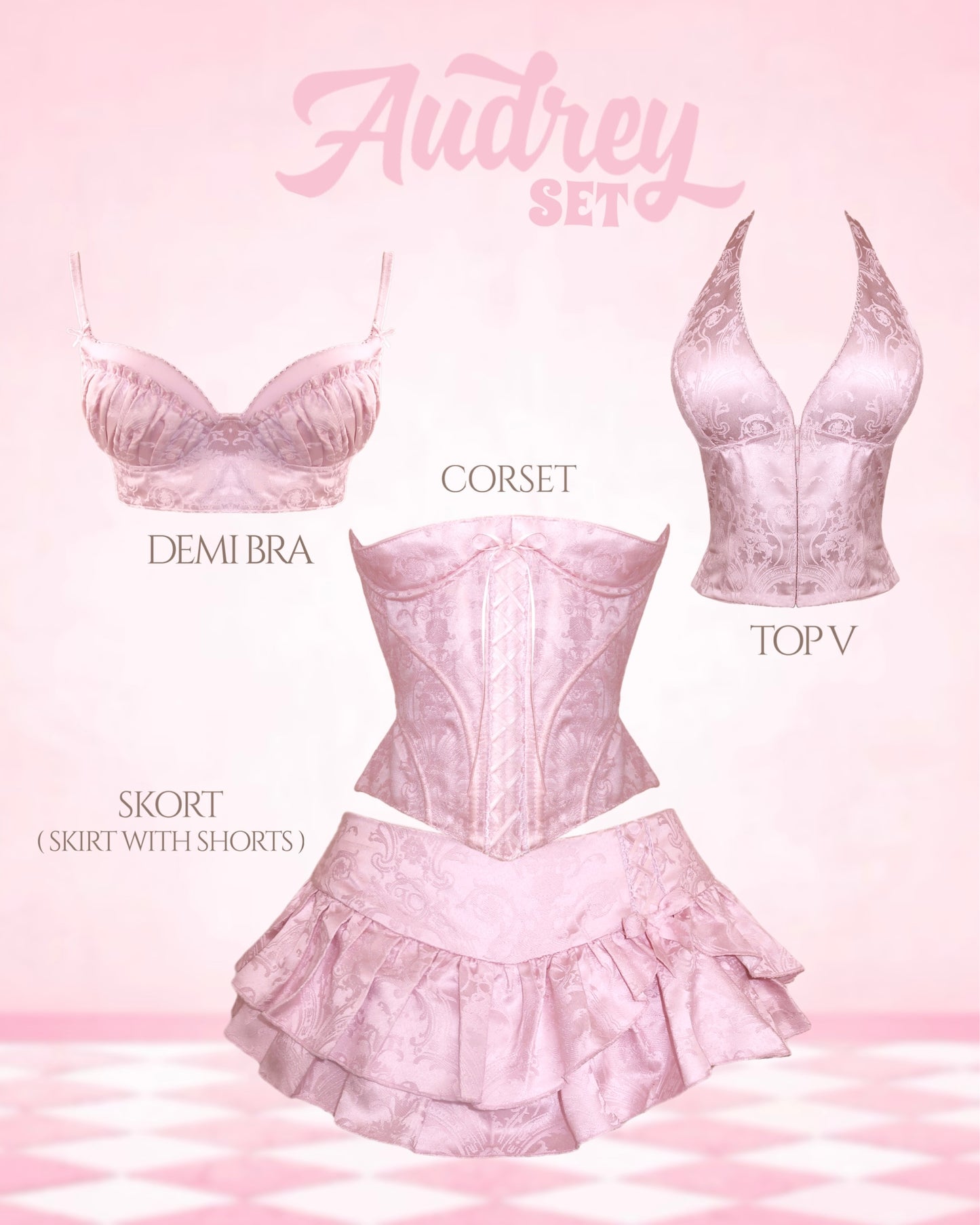Audrey Set (top + corset + bottom)