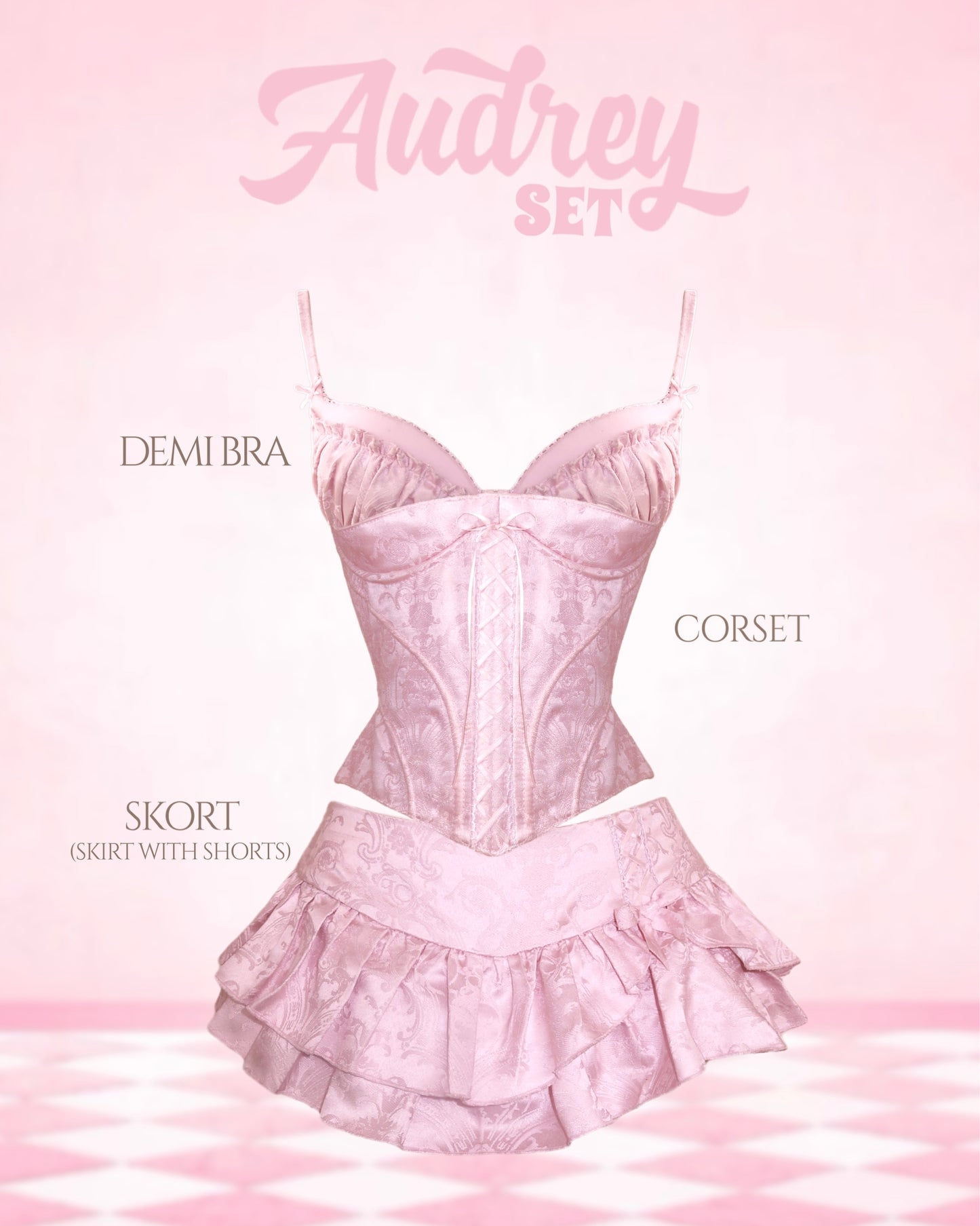 Audrey Set (top + corset + bottom)