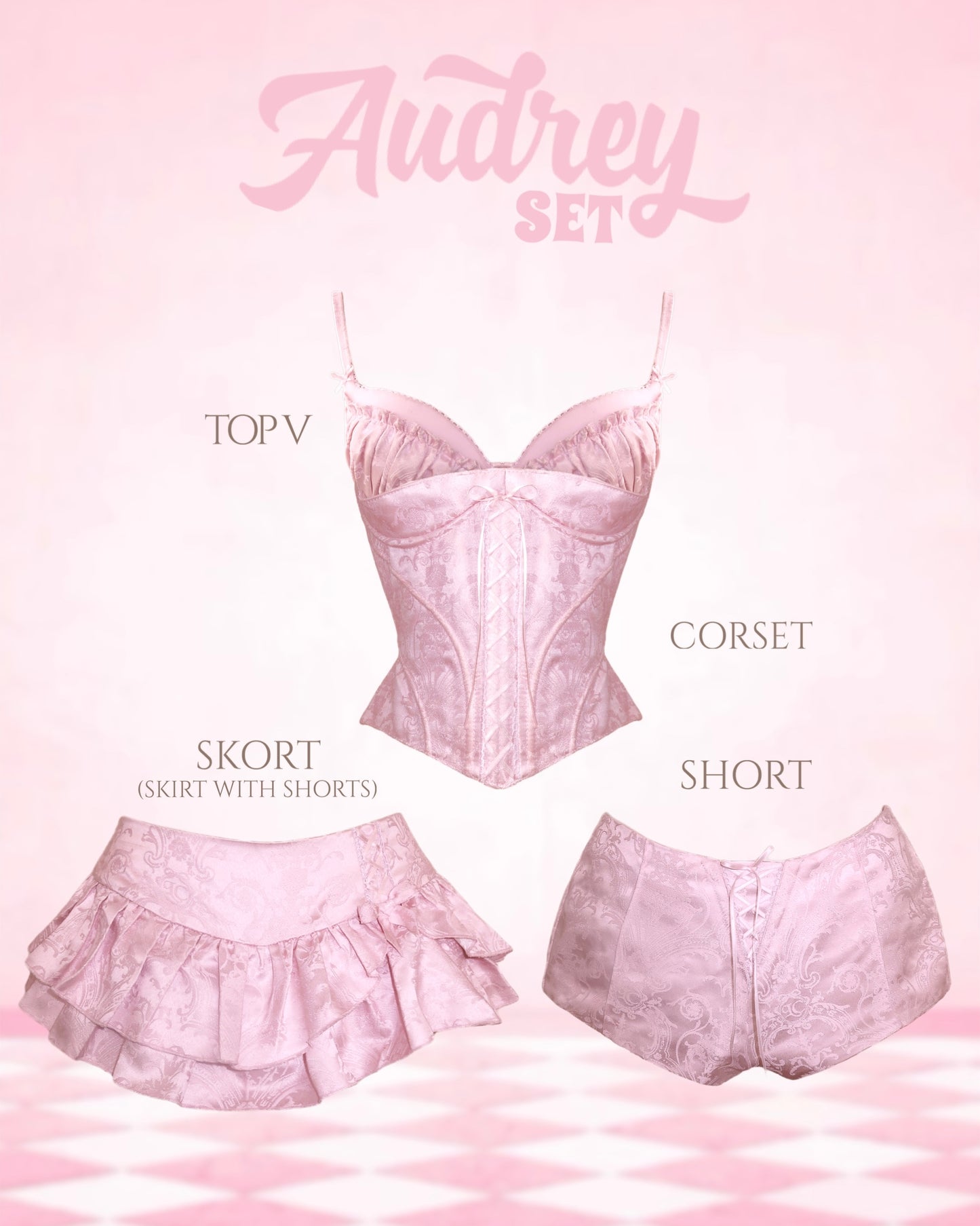 Audrey Set (top + corset + bottom)