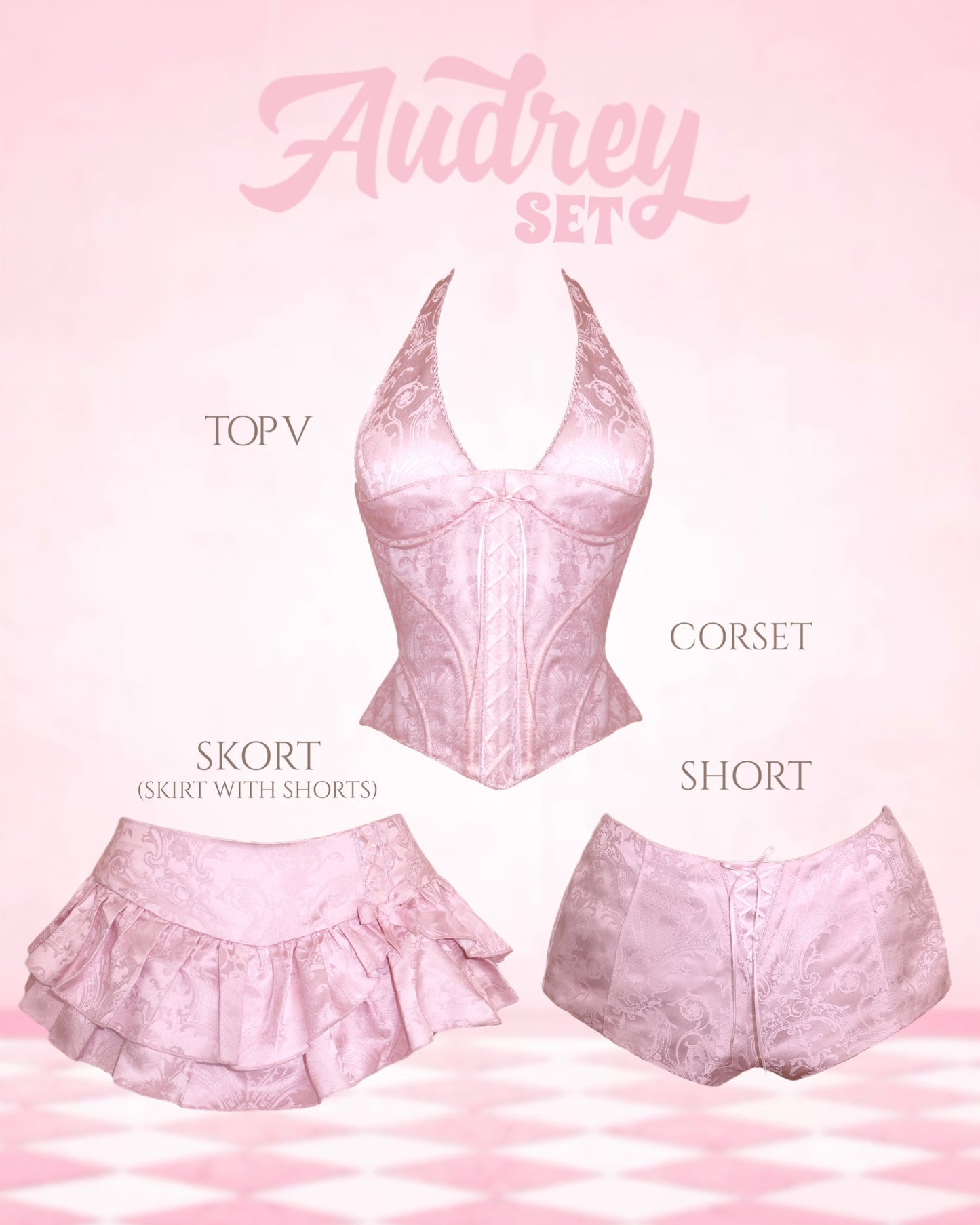 Audrey Set (top + corset + bottom)