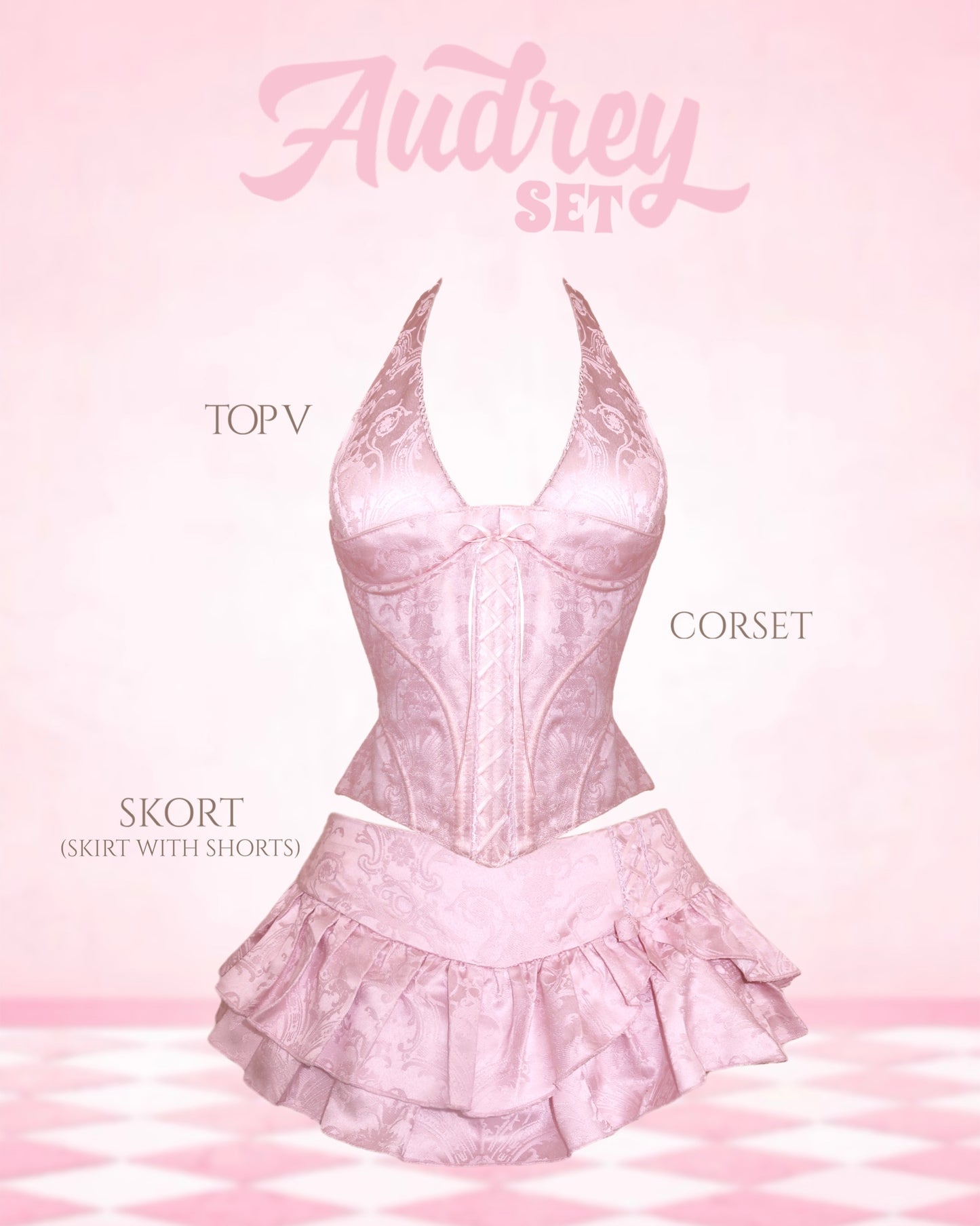 Audrey Set (top + corset + bottom)