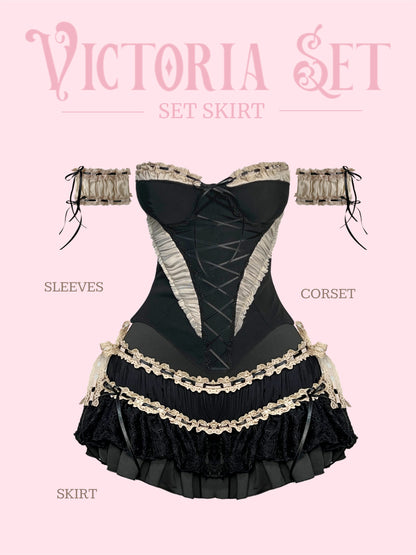 Victoria Set (Corset + sleeves + skirt)