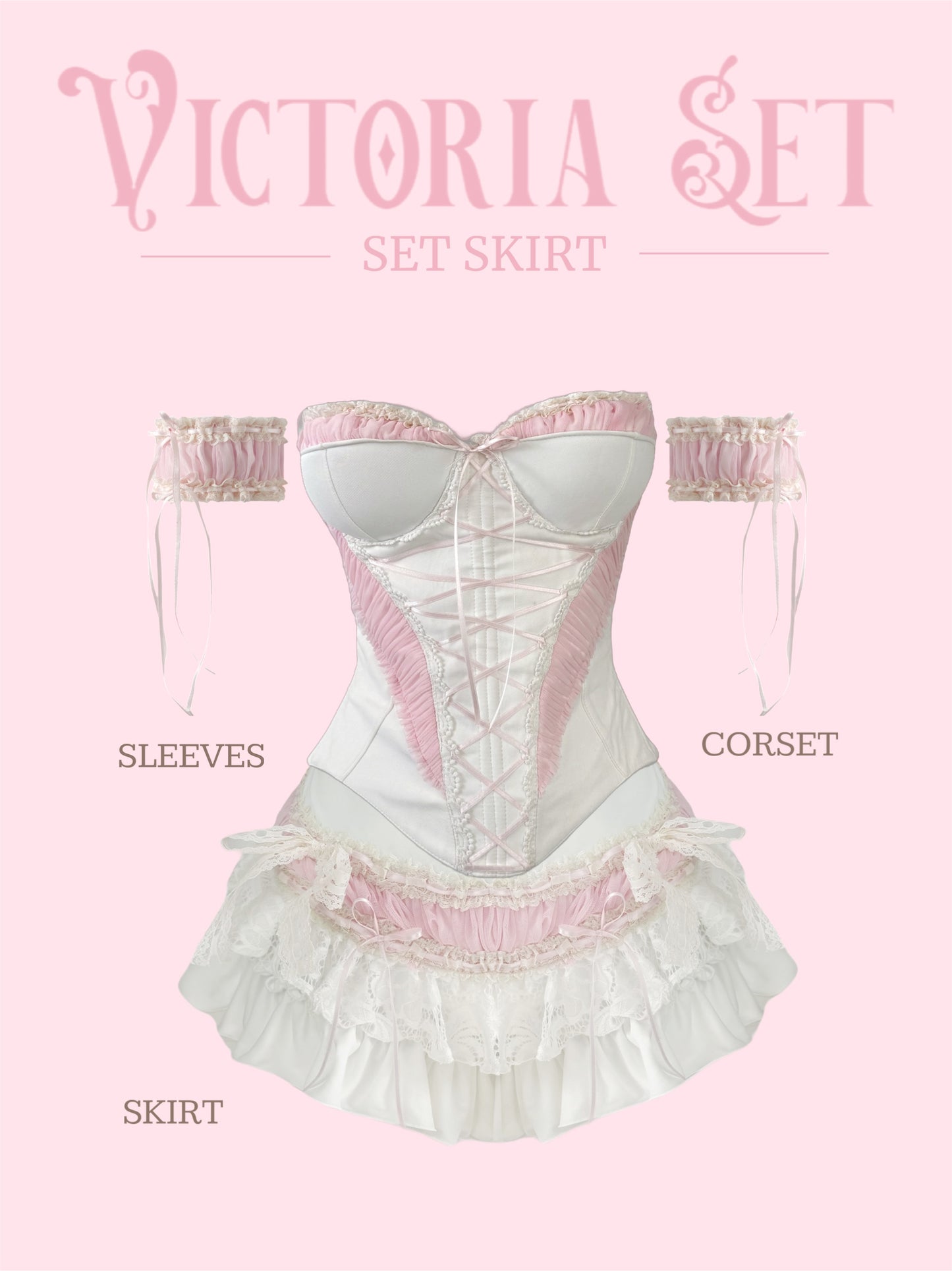 Victoria Set (Corset + sleeves + skirt)