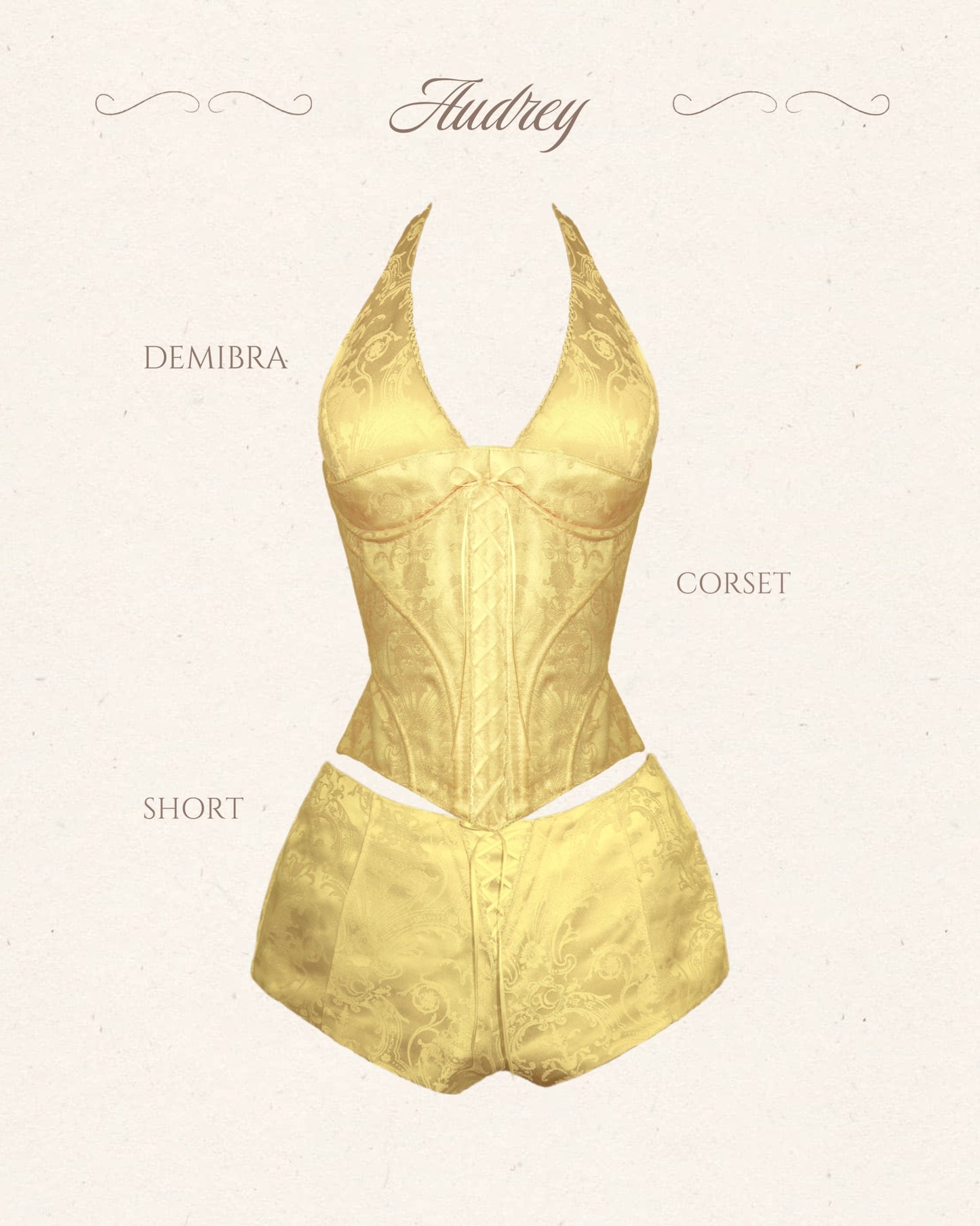 Audrey Set (top + corset + bottom)