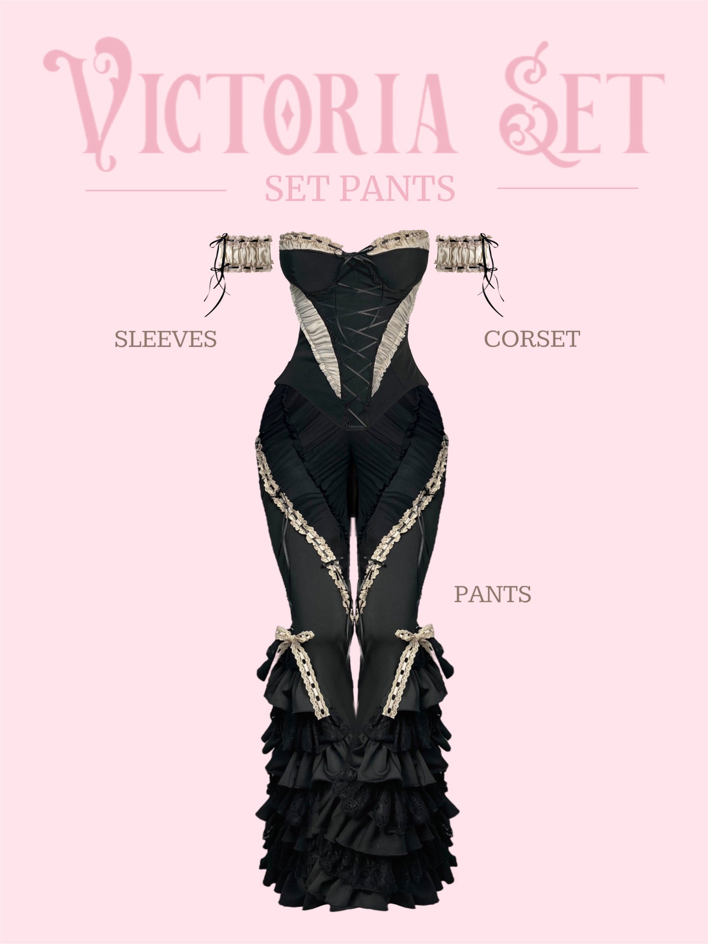 Victoria Set (Corset + sleeves + pants)