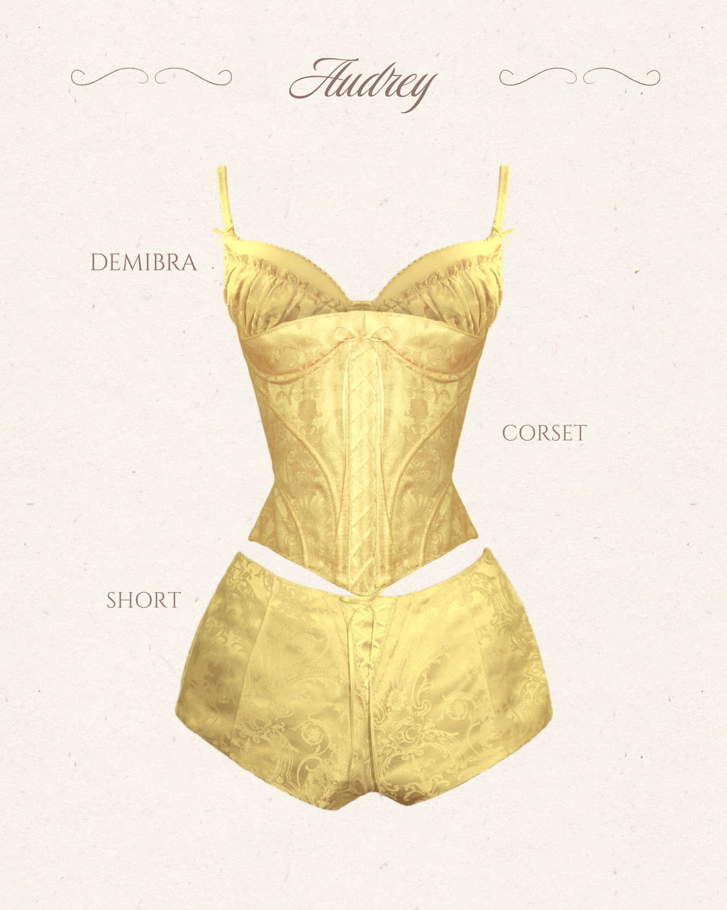Audrey Set (top + corset + bottom)