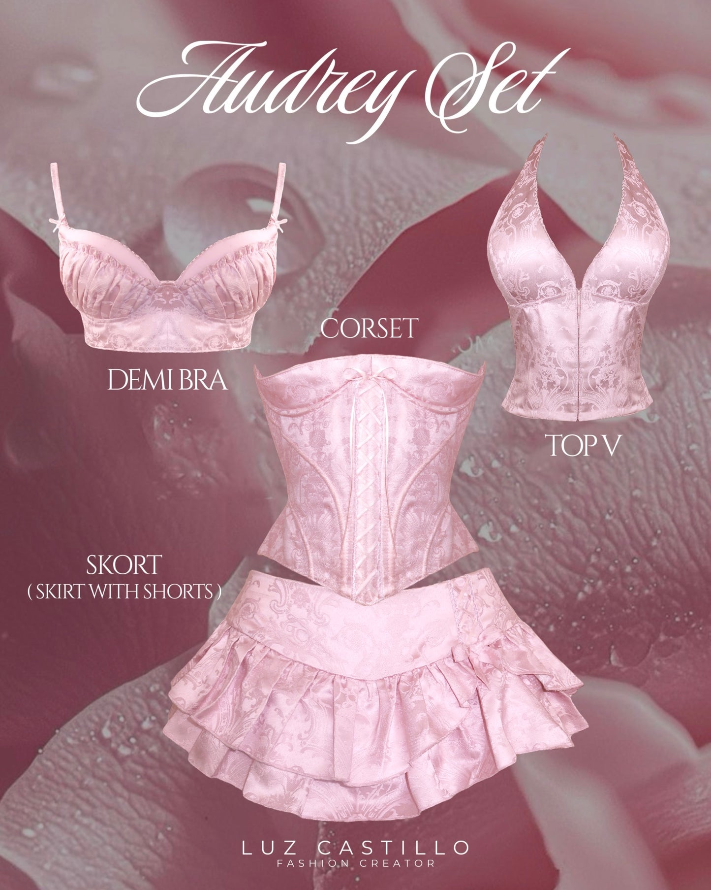 Audrey Set (top + corset + bottom)