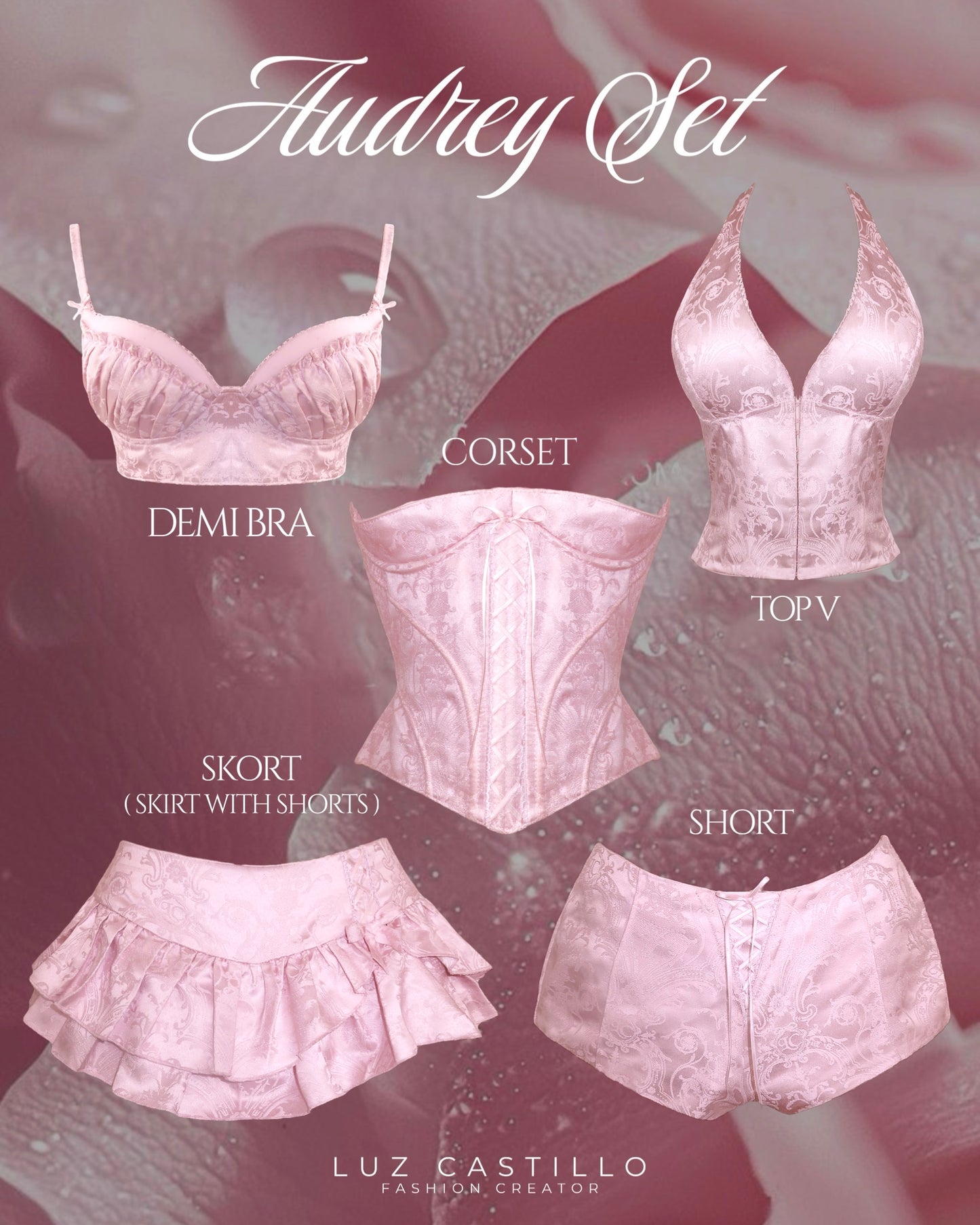 Audrey Set (top + corset + bottom)