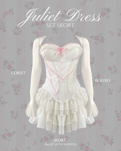 Juliet Dress (Corset + bolero + skort: skirt with shorts)
