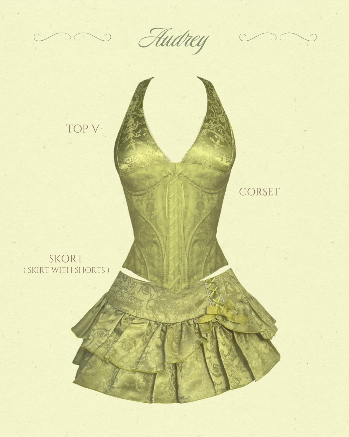 Audrey Set (top + corset + bottom)