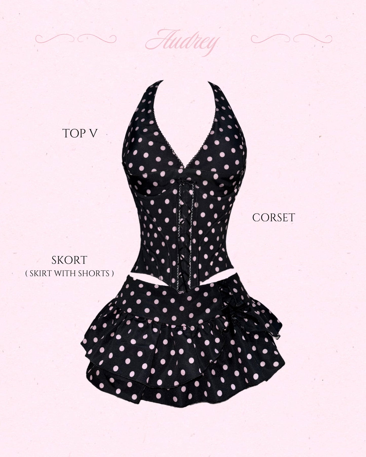 Audrey Set (top + corset + bottom)