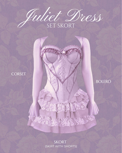 Juliet Dress (Corset + bolero + skort: skirt with shorts)