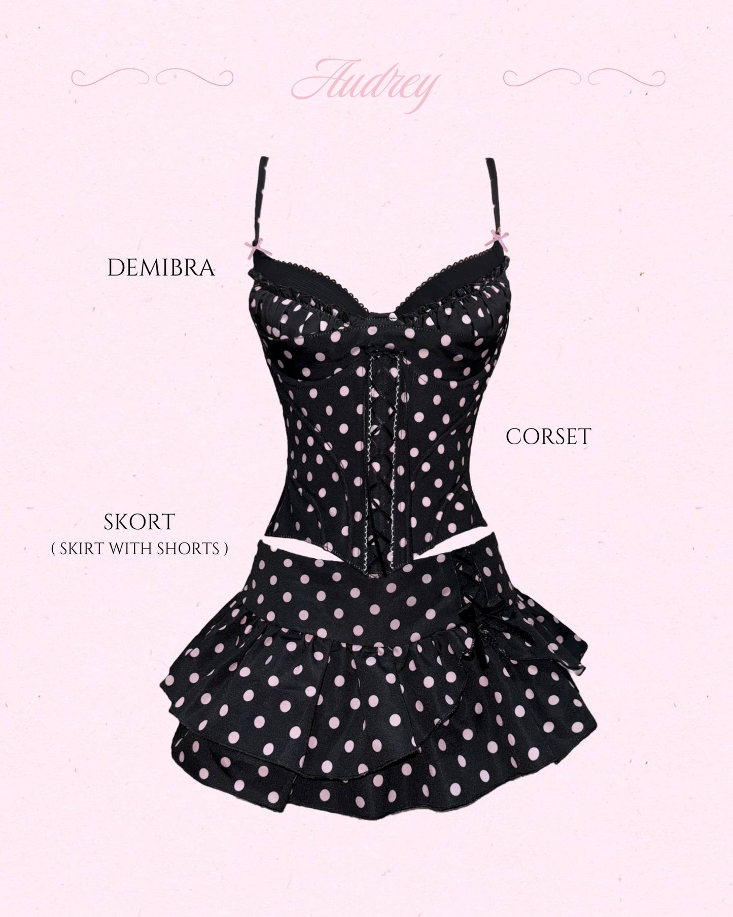 Audrey Set (top + corset + bottom)